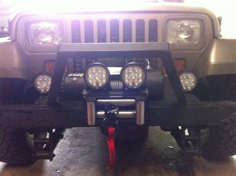 Jeep Yj Front Winch Bumper With Lights Jeep Yj Jeep Jeep Cj5