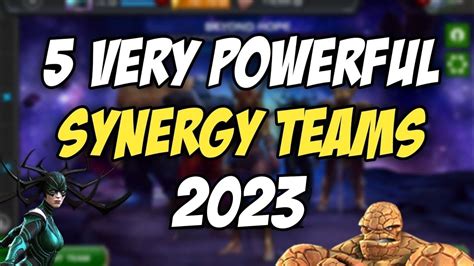 Mcoc Top 5 Synergy Teams 2023 September 2023 Marvel Contest Of Champions Youtube