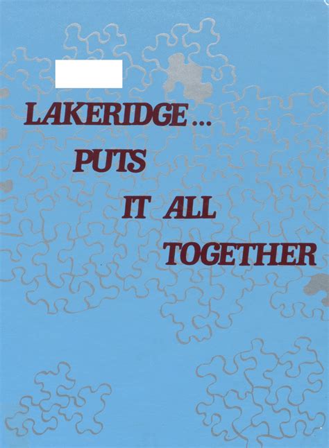 1983 yearbook from Lakeridge High School from Lake oswego, Oregon for sale