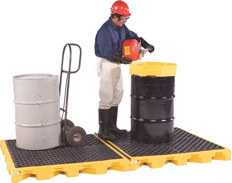 ULTRATECH Spill Containment Pallets, Uncovered, 88 gal Spill Capacity ...