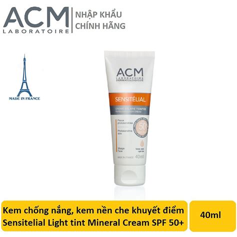 Kem Chống Nắng Che Khuyết Điểm Cho Mọi Loại Da ACM Sensitelial Tinted