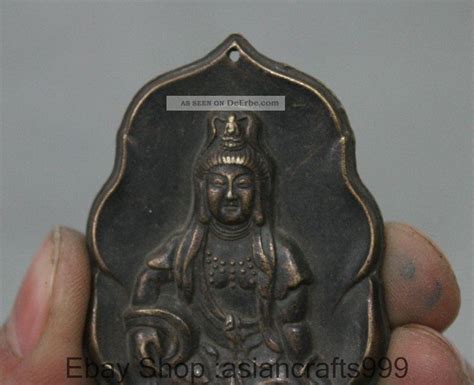 Cm Old Buddhismus Chinesische Bronze Kwan Yin Guan Yin Statue