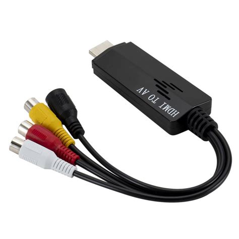 1080p Hdmi Male To 3 Rca Composite Av Cvbs Female Video Audio Cable Converter Adapter For Dvd