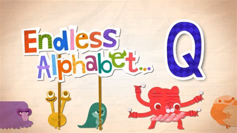 Endless Alphabet A To Z Letter Q Quarrel Quartet Question