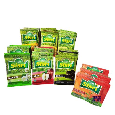 Jual Teh Sisri Renceng Minuman Teh Serbuk Netto 10 Bks X 8 Gr