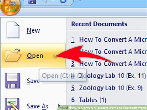 How To Convert Microsoft Works To Microsoft Word 7 Steps