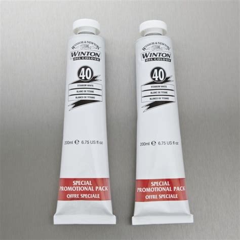 This Winton Oil Colour 200ml Titanium White Double Pack Brings You A