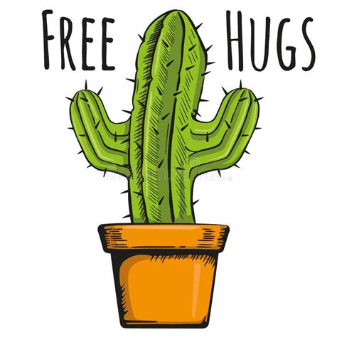 Cactus Hug Illustration Stock Illustrations 502 Cactus Hug Illustration Stock Illustrations