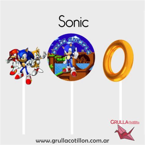 Cake Topper X Sonic Comprar En Grulla Cotill N