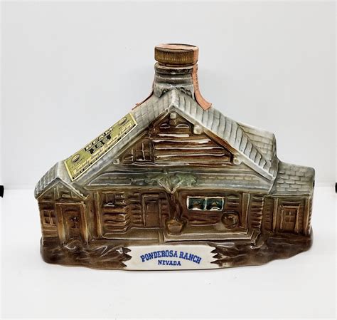 Jim Beam 1969 Ponderosa Ranch Lake Tahoe Nevada Empty Whiskey Decanter