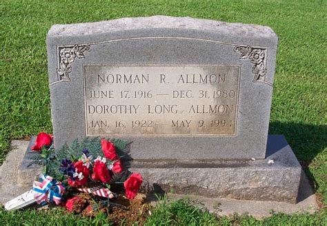 Dorothy Long Kiker Allmon M Morial Find A Grave