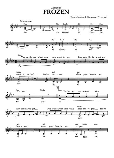 Frozen Sheet Music Easy Sheet Music