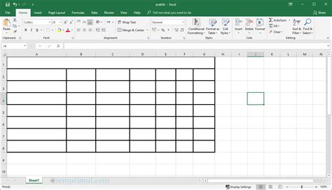 Lengkap Cara Membuat Tabel Di Excel Untuk Pemula Images