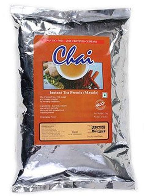 Natural Powder Chai Instant Masala Tea Premix Packaging Type Plastic Pouch Packaging Size