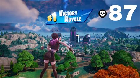 87 Elimination Solo Vs Squads Wins ZERO BUILD Full Gameplay Fortnite