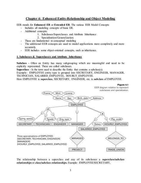 Chapter 4 Enhanced Entity Relationship And Object Modeling PDF