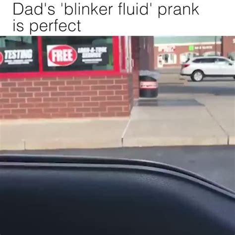 Blinker fluid prank - Funny | Pranks, Funny, Humor