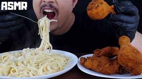 ASMR Macarrão Frango Frito MukBang Sons Mastigação YouTube