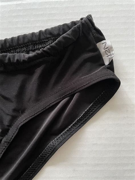 N N Bodywear Vintage Rare Drawstring Brief Bikini Swimwear Black Size Large EBay