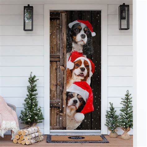 Cavalier King Charles Spaniel Christmas Door Cover - The Happy Wood