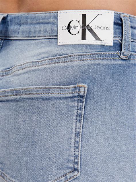 Calvin Klein Jeans Szorty Jeansowe J J Niebieski Regular Fit