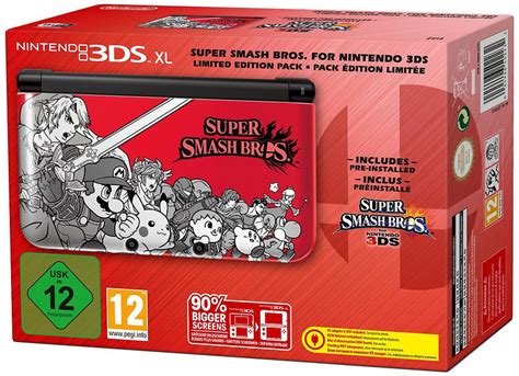 Product Details For Nintendo 3DS XL Incl Super Smash Bros Limited