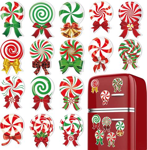 Amazon Whaline Pcs Christmas Refrigerator Magnets Red Green