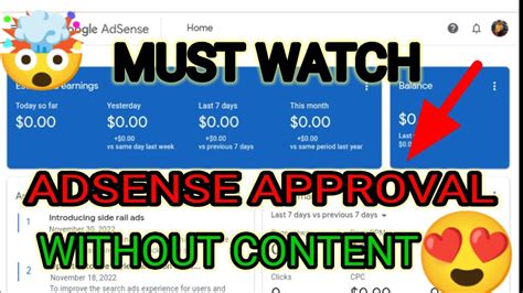 Google Adsense Approval Without Content Google Adsense Approval Trick