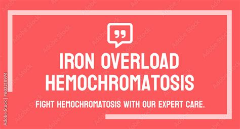 Hemochromatosis - Disease caused by excess iron in the body. Stock Vector | Adobe Stock