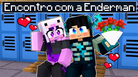 Encontro Garota Enderman Na Escola De Monstros Do Minecraft Youtube