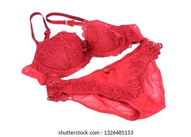 Womans Sexual Red Lingerie Isolated On Stock Photo Shutterstock