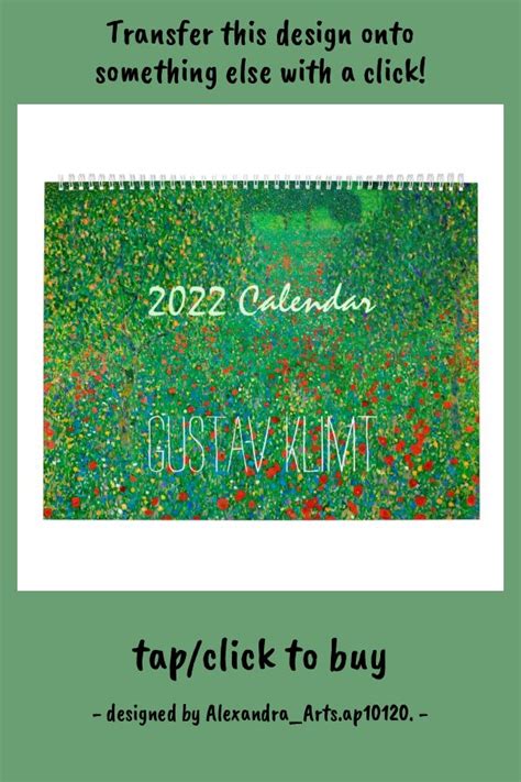 Gustav Klimt 2022 Calendar