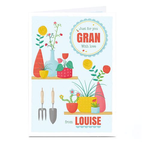 Buy Personalised Card Gardening Just For You For Gbp 1 79 Card