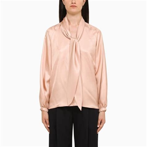 Max Mara Pink Silk Blouse Lyst