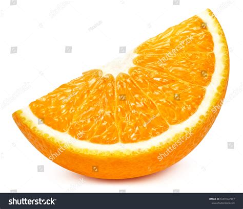 Orange Slice Isolated On White Background Stock Photo (Edit Now) 1681367917