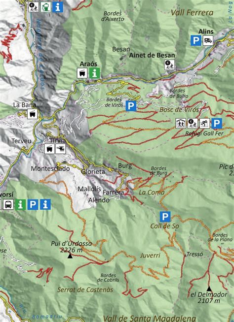 Editat un plànol guia sobre la mobilitat al Parc Natural de l Alt