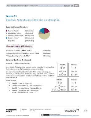 Fillable Online Lesson Nys Common Core Mathematics Curriculum