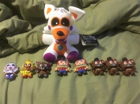 Five Nights at Freddys FNAF Lolbit Plush.Rare with 7 Nightmare minis ...