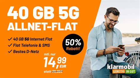 40GB 5G LTE Allnet Flat Im Telekom Netz Nur 14 99 Euro Monatlich Kein