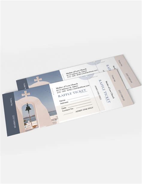 Church Raffle Ticket Template