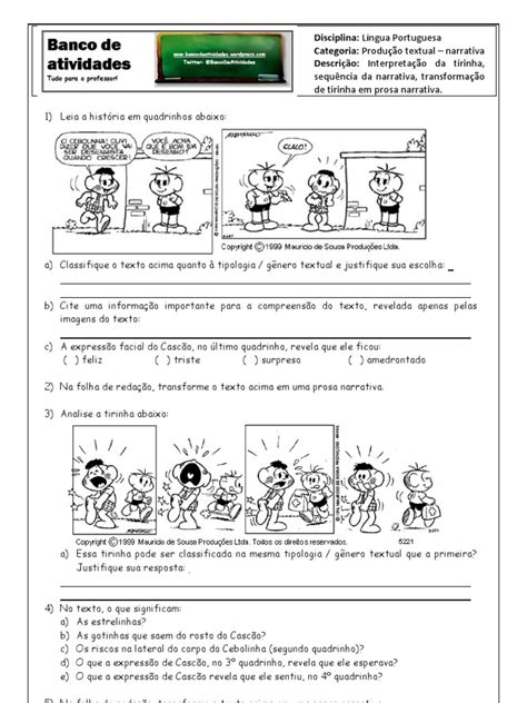 Narrativa Texto 6 Transformação Em Prosa