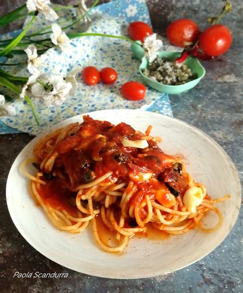 Spaghetti Alla Vesuviana Blog Di Unavitaincucina Spaghetti Alla Vesuviana