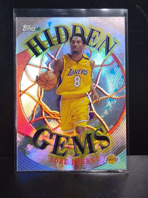 Topps Kobe Bryant Insert Hidden Gems Hg Los Angeles Etsy In