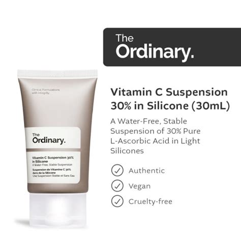 THE ORDINARY Vitamin C Suspension 30% in Silicone - 30ml | Lazada PH