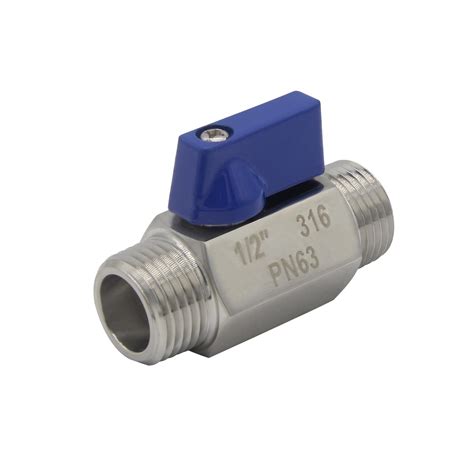 Beduan 1 Mini Ball Valve Stainless Steel Male X Male