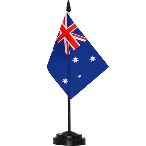 Australia Deluxe Desk Flag Set 6 X 4 Inch Anley Flags