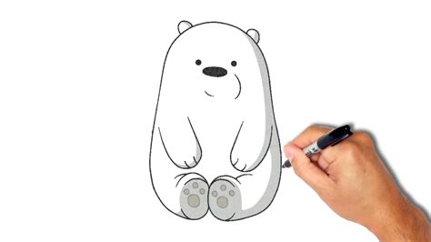 Polar Bear Drawing Step By Step at PaintingValley.com | Explore collection of Polar Bear Drawing ...