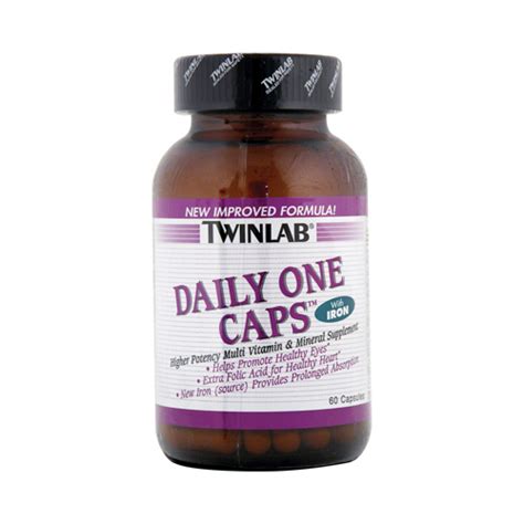 Twinlab Daily One Caps With Iron 60 Capsules Cornerstone For Natural Marketplace