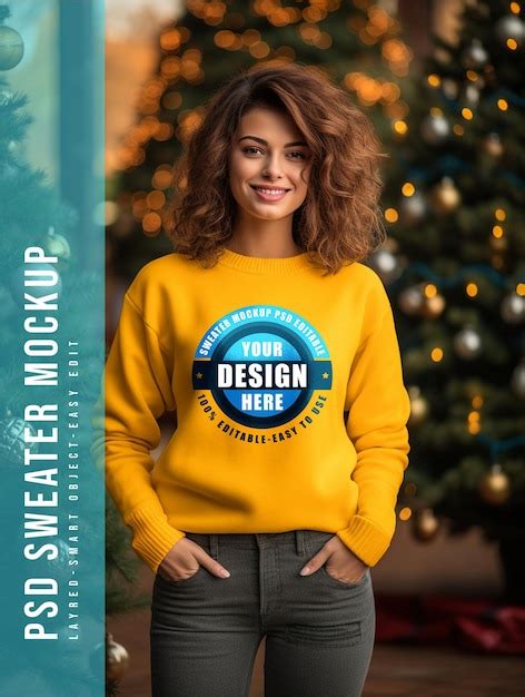 Premium PSD | Psd sweater mockup