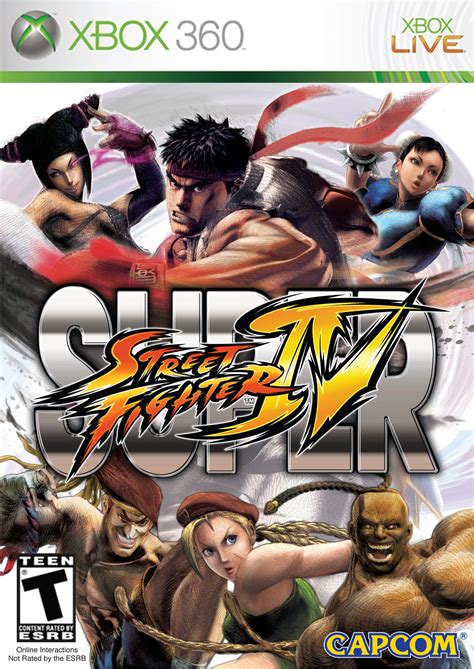 Cover art for Super Street Fighter 4 on the XBox 360